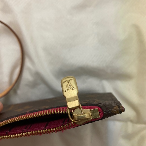 Louis Vuitton Neverfull Pochette PINK discontinued lining - Picture 7 of 9